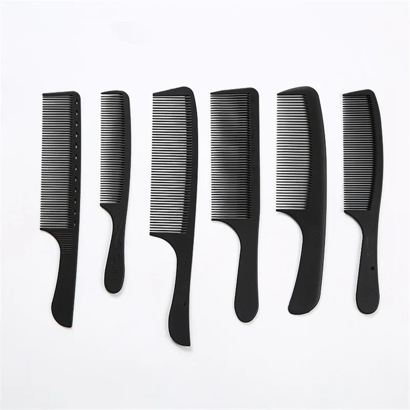1 шт. Новая Профессиональная черная жесткая углеродная расческа для резки