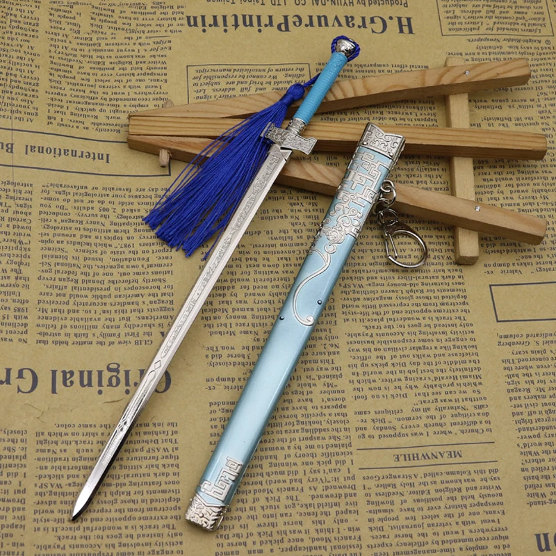 

Animation Weapon Alloy Sword Toy Key Chain Pendant Simulation Weapon Toy Matching Model 22cm Holiday Gift Toy Pendant Youth