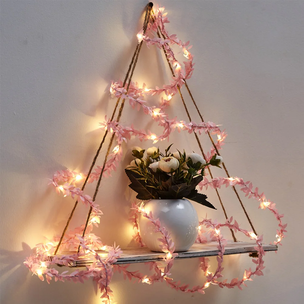 5M сказочных розовых цветов Свадебная вечеринка Декор крошечные листья гирлянда