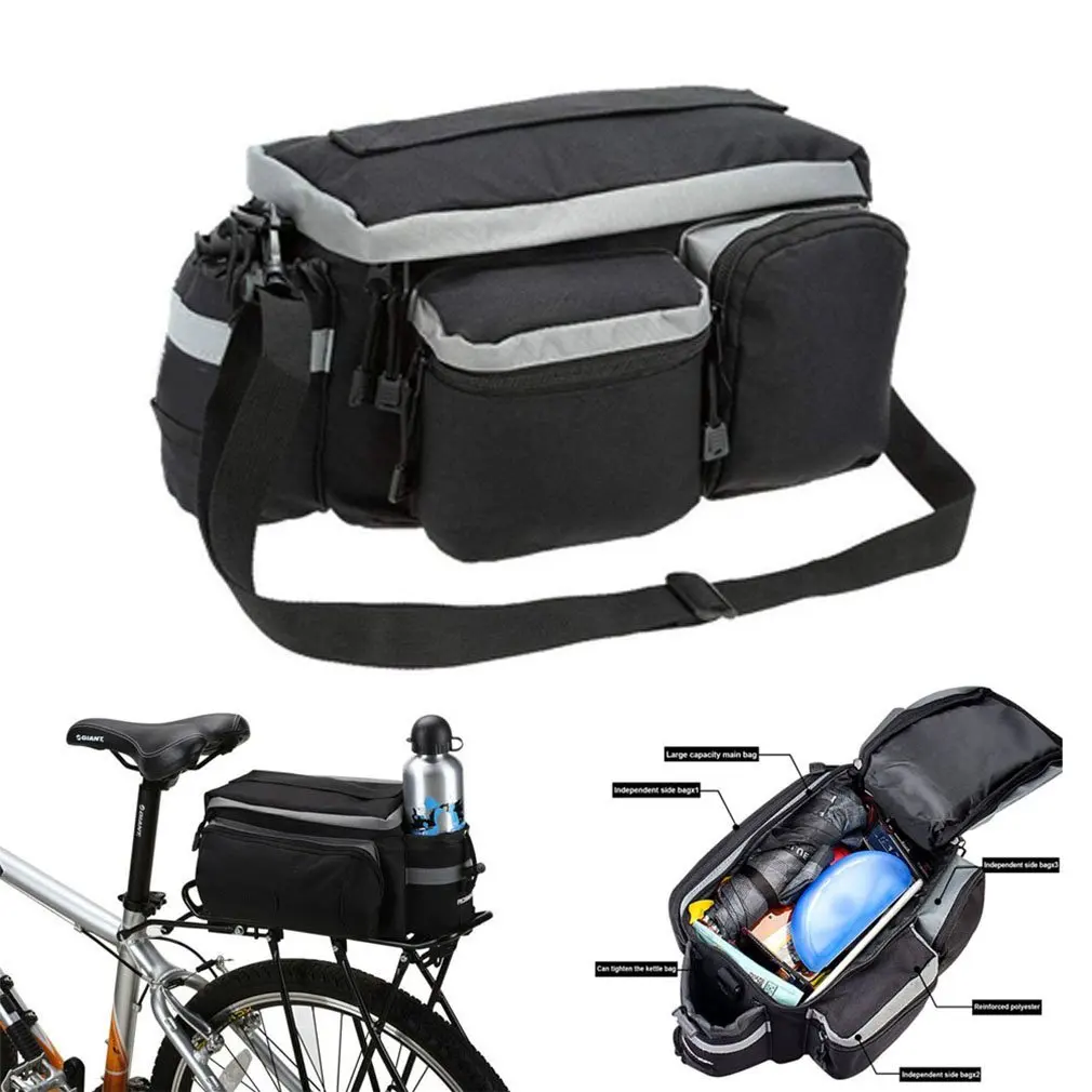 

Сумка багажная велосипедная водонепроницаемая, портативный чемодан на заднее сиденье велосипеда
