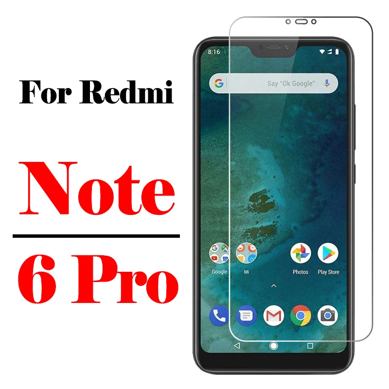 Защитное стекло redmi 6Pro для Xiaomi Redmi Note 6 Pro защита экрана Note6Pro redmi6pro Notes закаленное