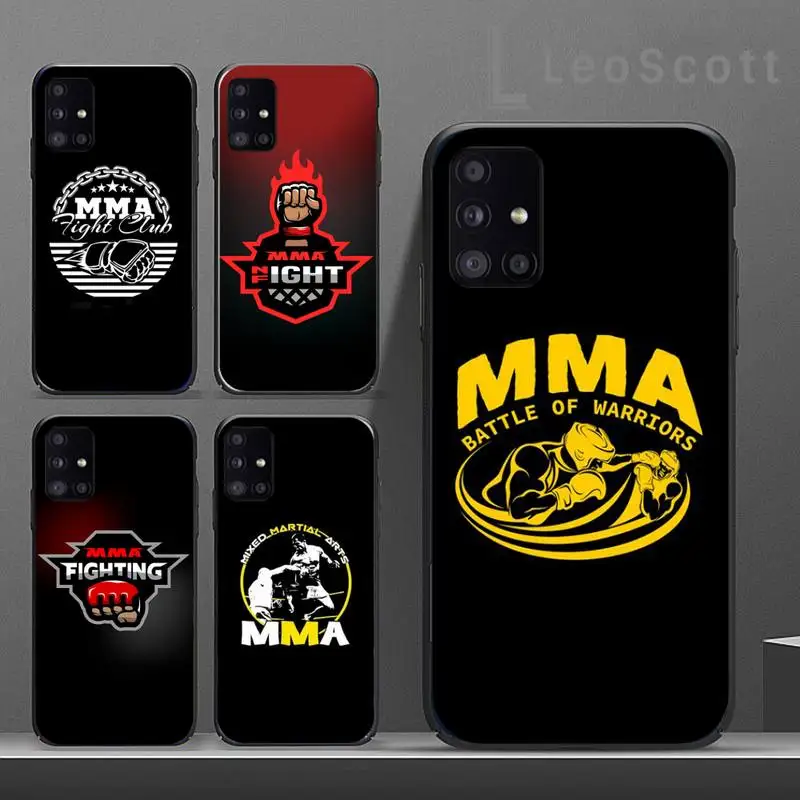 Design The Mma Logo Phone Cases For Samsung A50 A51 A71 A31 A21S S8 S9 S10 S20 S21 Plus Fe Ultra 4G 5G