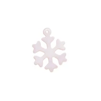 natural white mother of pearl snowflake shell jewelry making diy 15mmx20mm