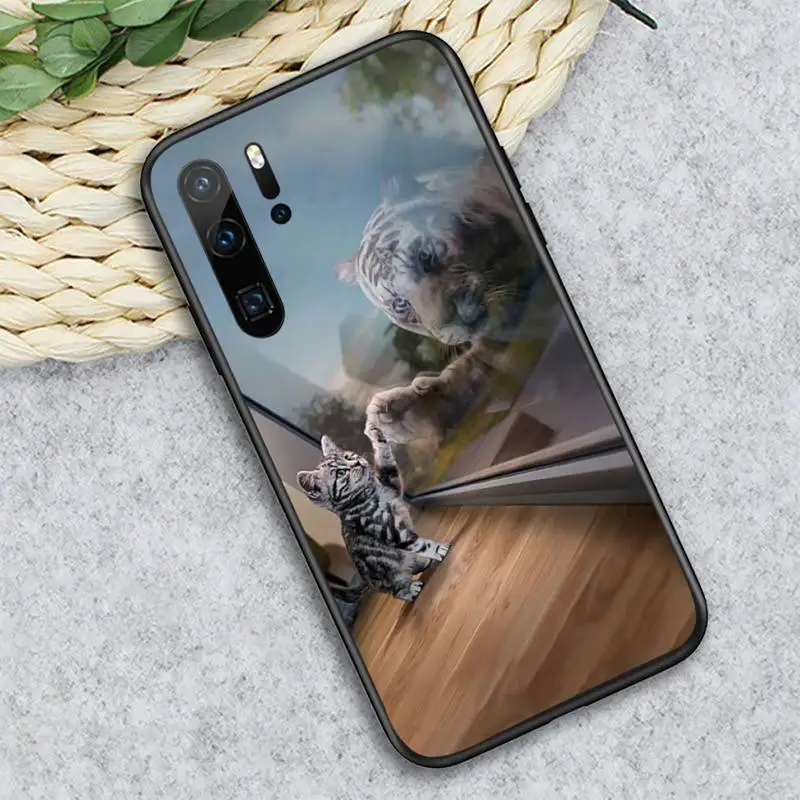 

cat lion Cartoon cute animal Phone Case For Huawei honor Mate P 10 20 30 40 i 9 8 pro x Lite smart 2019 nova 5t