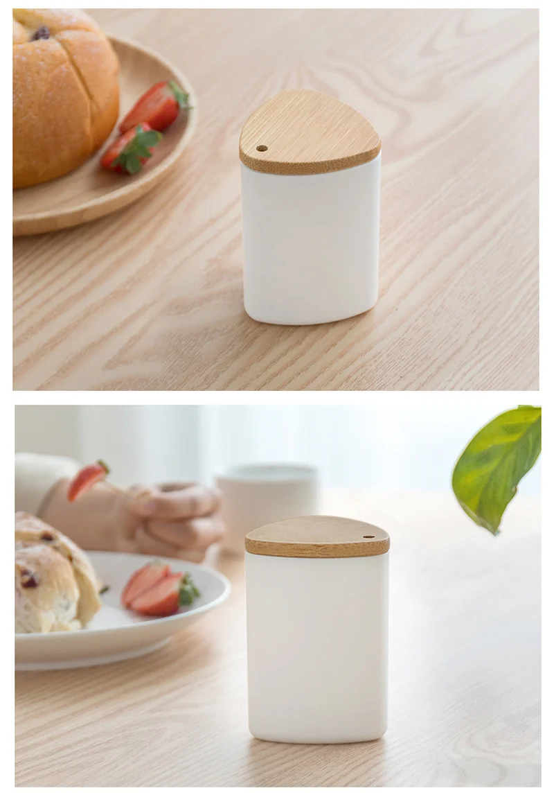 Plastic Toothpick Holder with Bamboo Lid Popular Toothpick Dispenser Kitchen Gadgets Toothpicks Dispenser for Home Restaurant