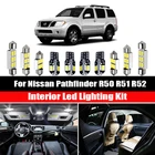 Для Nissan Pathfinder R50 R51 R52 1996-2020 Canbus светодиодные лампы для интерьера автомобиль внутренний Купол Карта Чтение багажник свет авто комплект