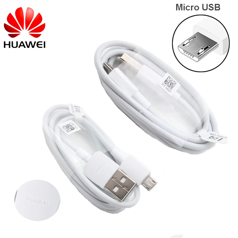 Кабель Micro USB для быстрой зарядки Huawei 2 А 100 см P7 P8/P9 Lite/P10 Lite Mate 7 8 S Honor 6X 7A 7C 5X 5A