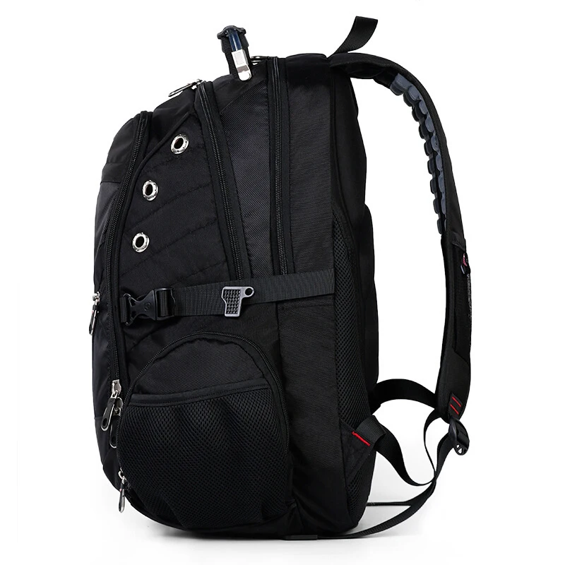 SIXRAYS Men Laptop Bag External USB Charge Computer Backpacks Anti-theft Men Waterproof Bags Women Backpack with Lock Raincover