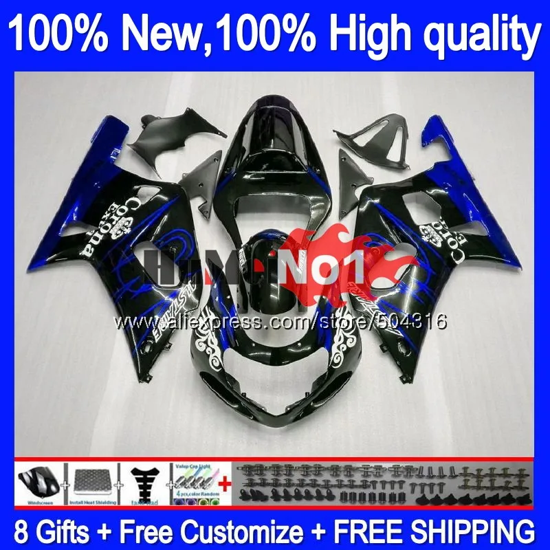 

Body For SUZUKI GSX-R600 GSXR 600 K1 GSXR600 Blue SALE 14MC.54 GSXR 750 01 GSXR-600 GSXR750 2001 2002 2003 01 02 03 Fairings