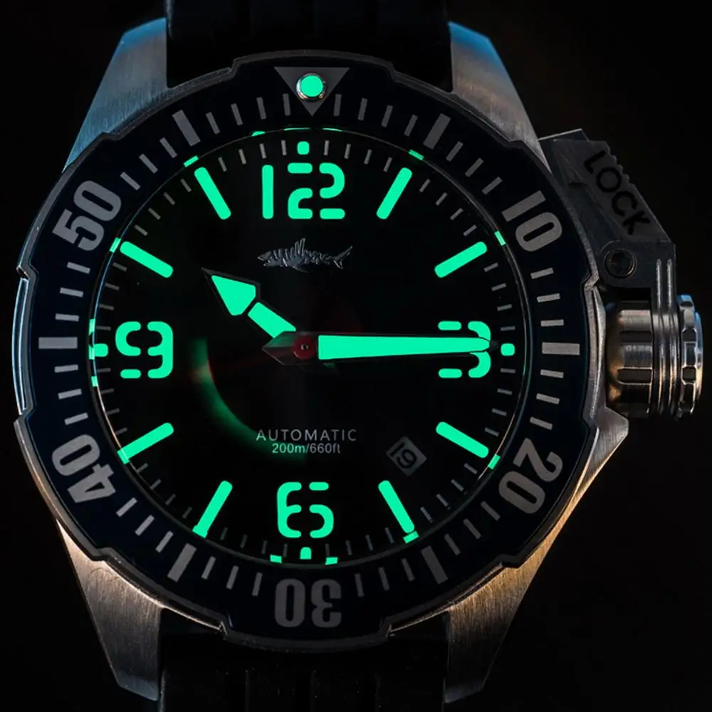 Мужские наручные часы мужские спортивные HEIMDALLR для дайвинга автоматические