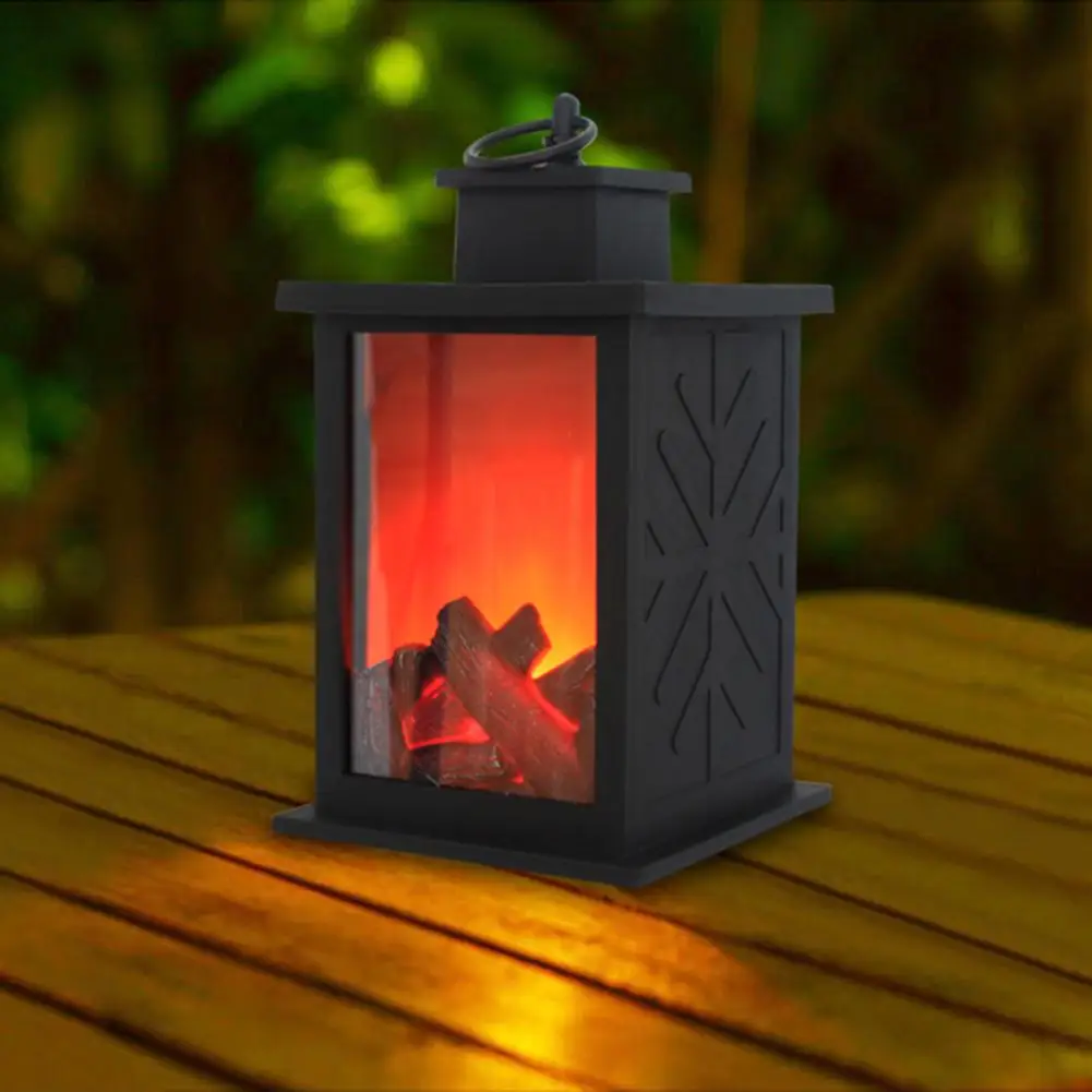 

LED Flame Lantern Lamps Simulated Fireplace AA Battery Courtyard Room Decor Flame Lamps Flame Effect Light