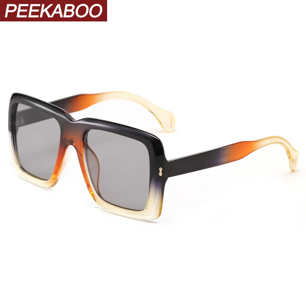 

Peekaboo большая оправа солнцезащитные очки uv400 женские градиентные линзы Женские квадратные очки для мужчин 2022 модные аксессуары Прямая поста...