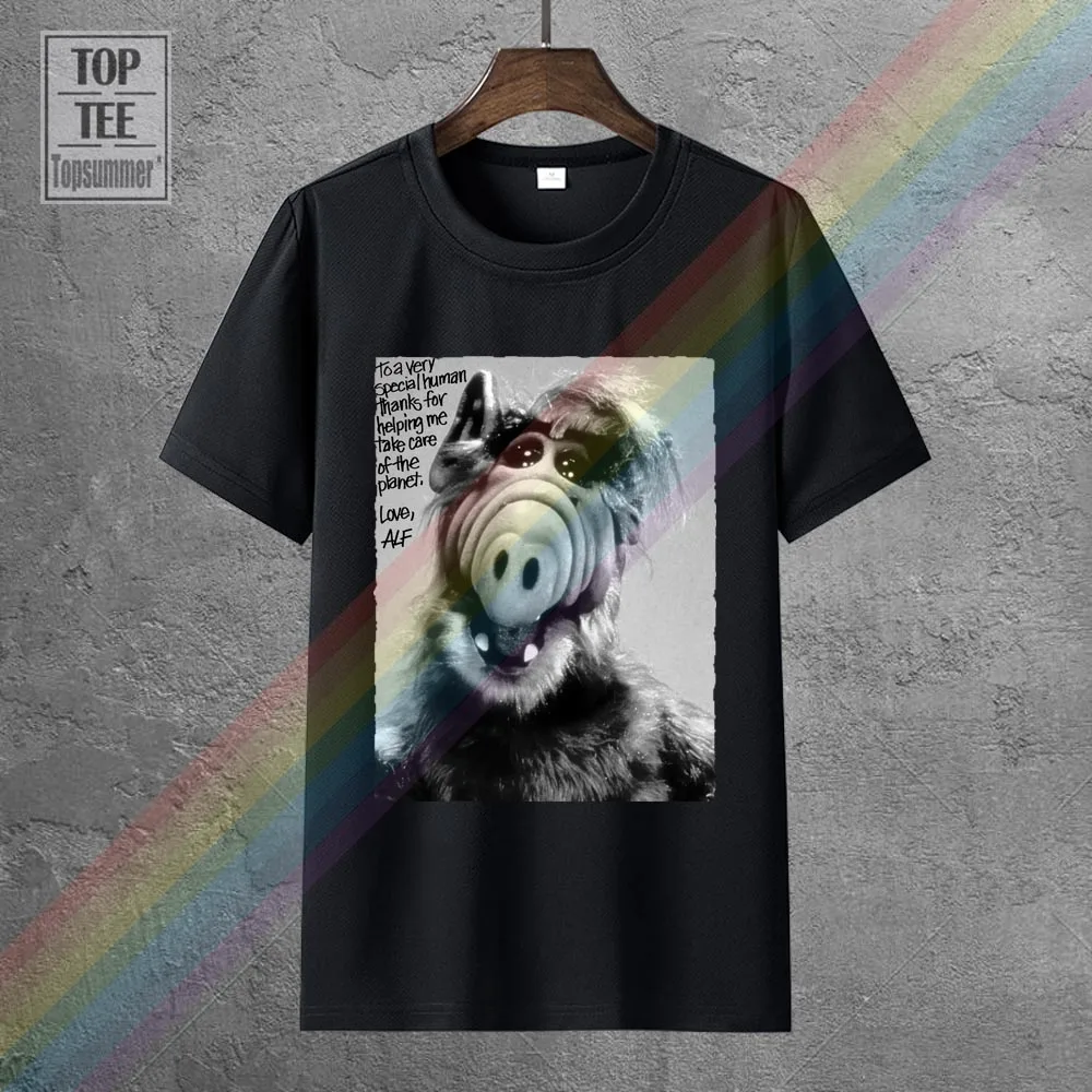 

Alf V9 Tv Show Poster 1986 T-Shirt Horror Skull T-Shirts Retro Funny Sportwear Elegant Tshirt Gothic Funny Tee Shirt