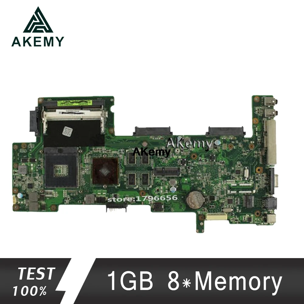 AKemy K72JT материнская плата для ноутбука ASUS K72JR K72JT K72JU K72J K72 тест оригинальная материнская плата HD6370 1 Гб 8* Память