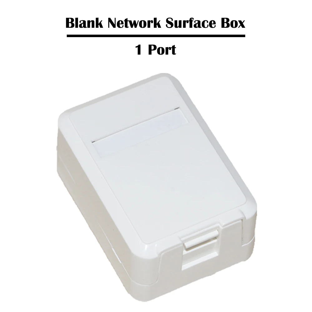 10 шт./лот 1 Порты и разъёмы пустой поверхностного монтажа коробка для UTP СТП Кот 3 Cat