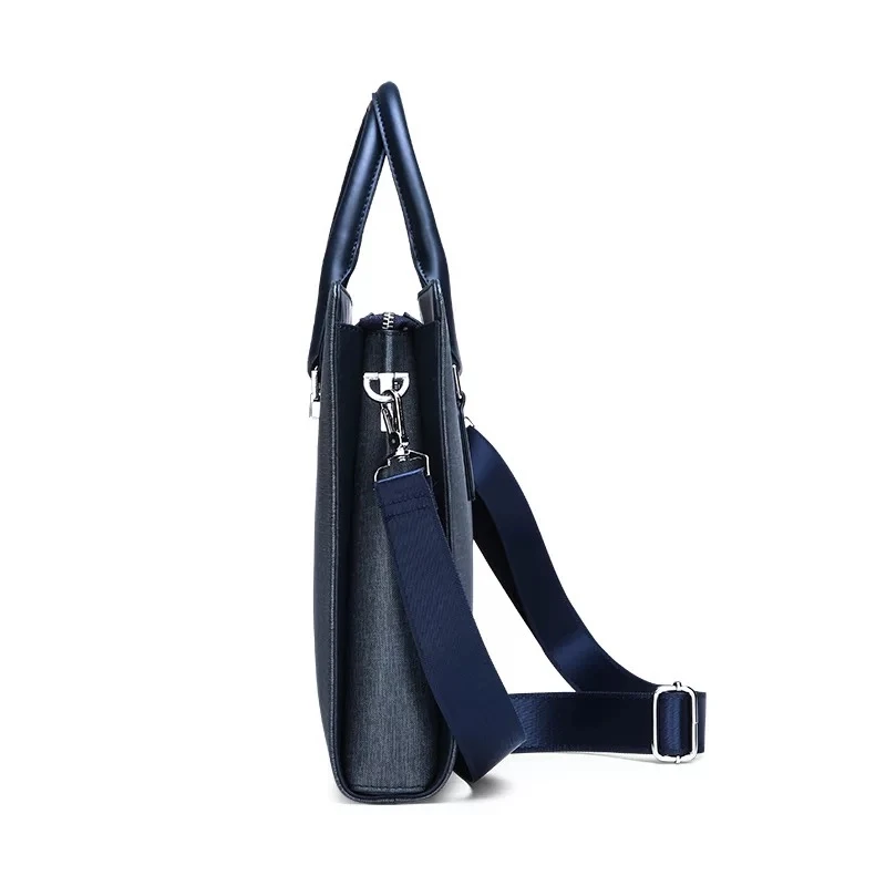 New Men's Business Laptop Bag Travel Portable Briefcase PU Leather Male Shoulder Diagonal Computer Bags Male Handbag