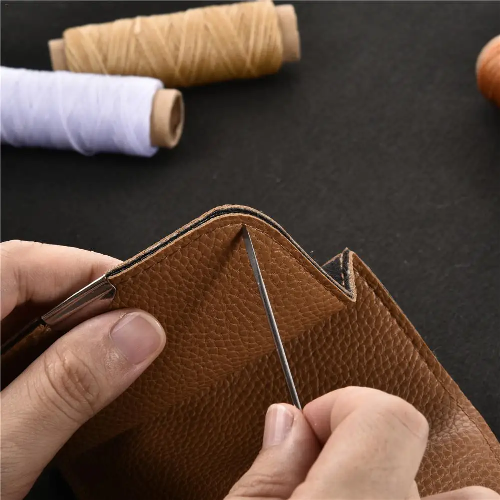 1 комплект швейная вощеная нить 150D для кожи с большими глазами Швейные иглы