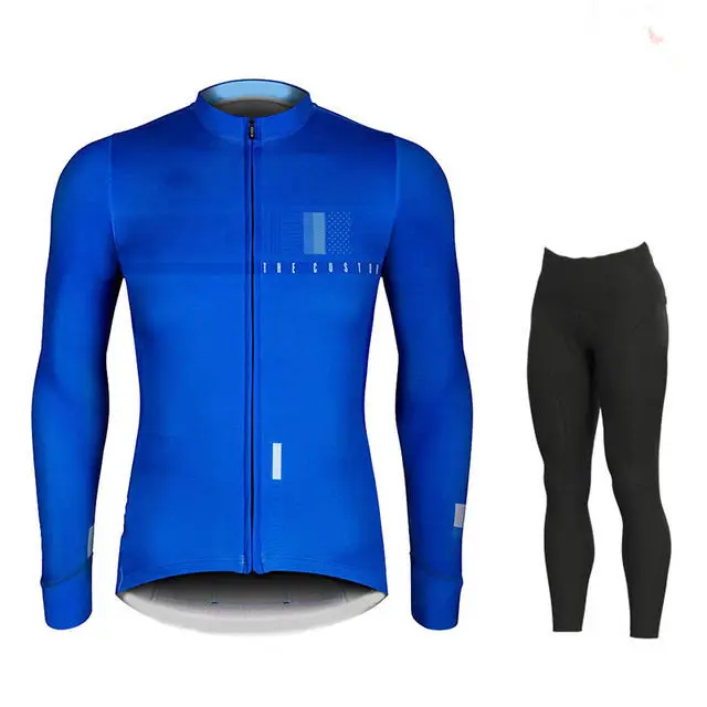 cycling jersey set 4 Футболка для езды на велосипеде, Набор для игры на велосипеде, одежда с длинным рукавом для шоссейного велосипеда, Джерси, Толстовка для мужчин, лайкра, спандекс, Kendra Scott Go Pro, зима - Цвет: cycling jersey set 4