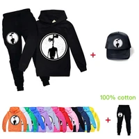 siren head graphic toddler clothing hoodies outfit boys girls sweatshirtpantssun hat suit for kids costume
