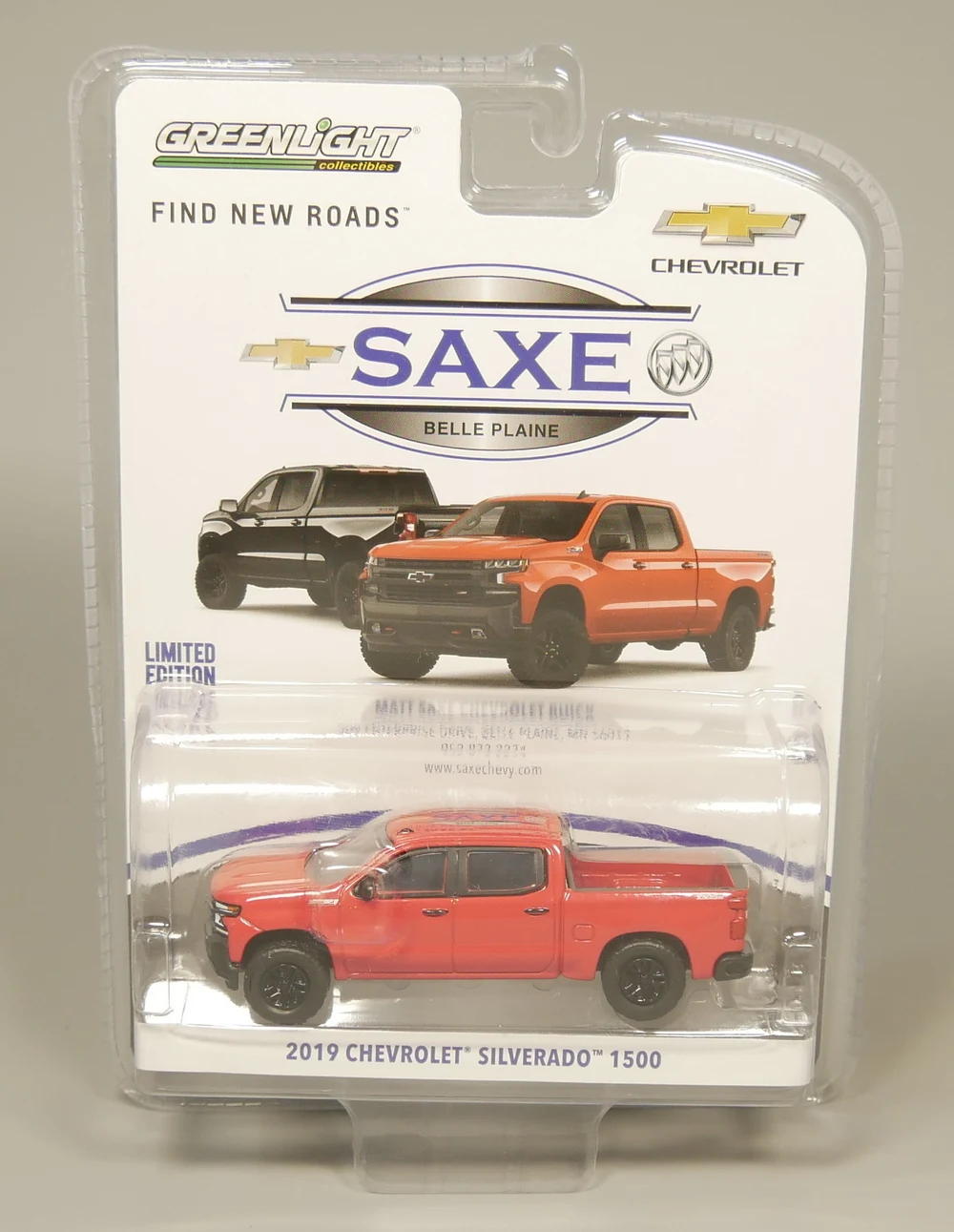 Greenlight 1:64 2019 Chevrolet Silverado 1500 литая под давлением модель автомобиля ( красный )| |