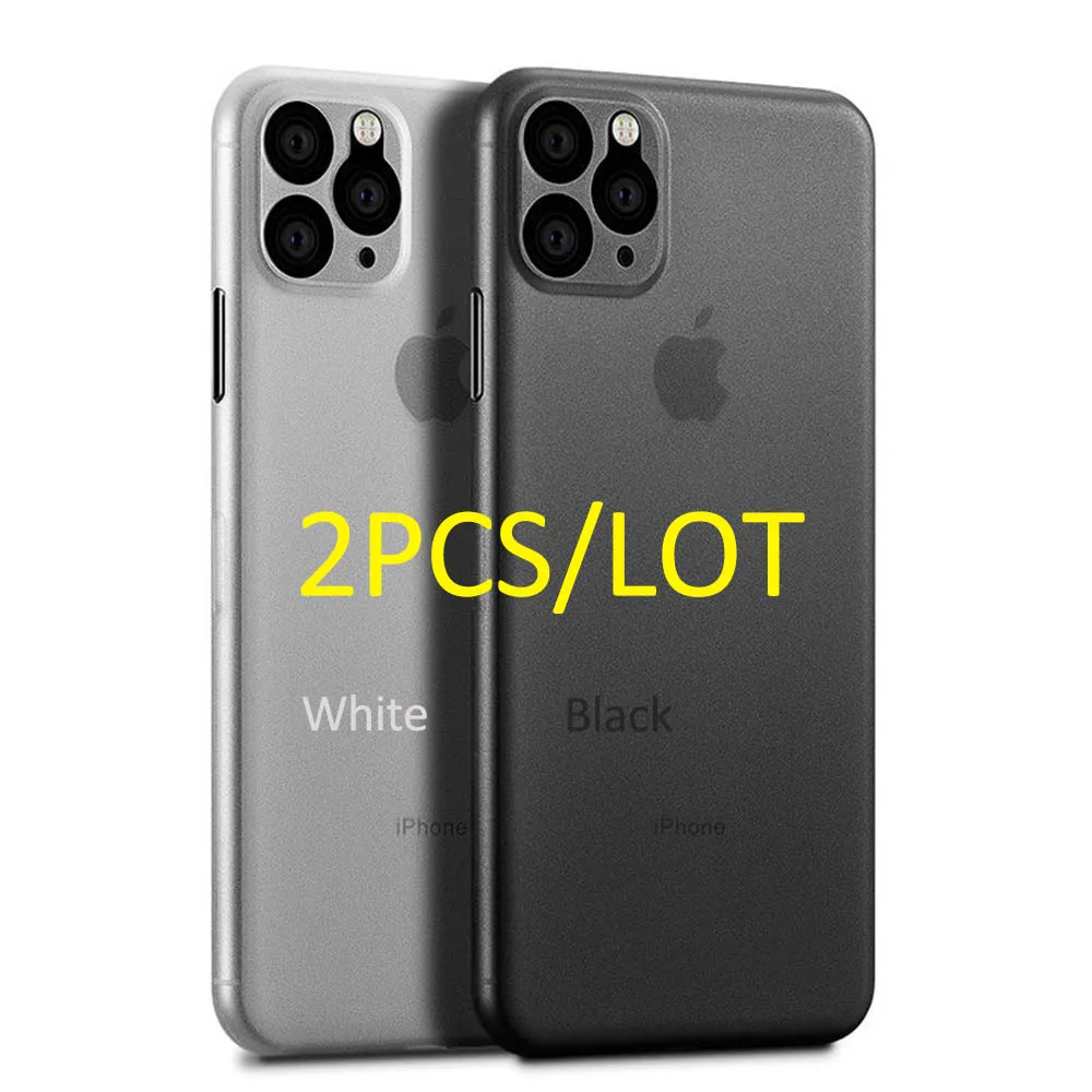 Ультратонкие оригинальные полипропиленовые Матовые чехлы для телефонов 2 шт./лот