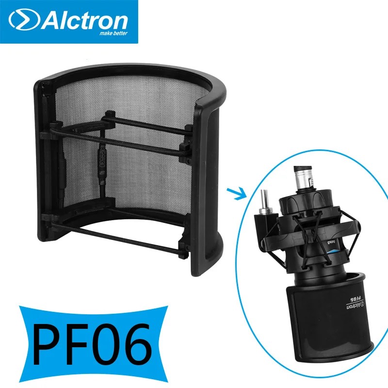 Alctron PF06 Mic Pop фильтрующий микрофон Shield чехол для микрофона шумоподавление