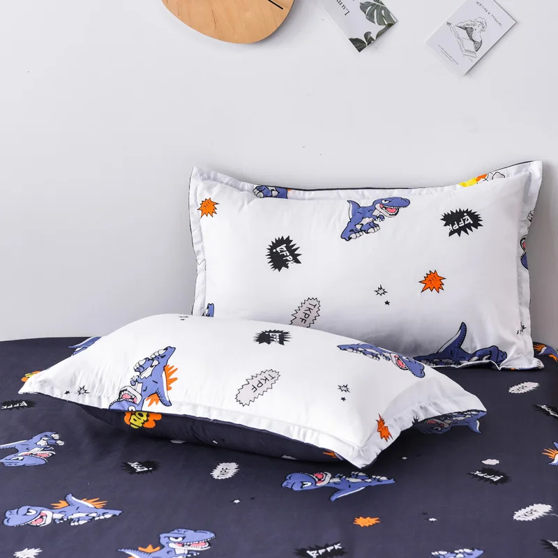 Постельное белье с принтом динозавра простыня наволочки постельное без одеяла |