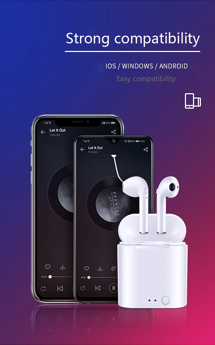 I7s tws беспроводные наушники Bluetooth наушники i7 наушники с зарядкой и бумажной коробкой для Apple наушники для телефона Xiaomi Bluetooth на воздушном самолете