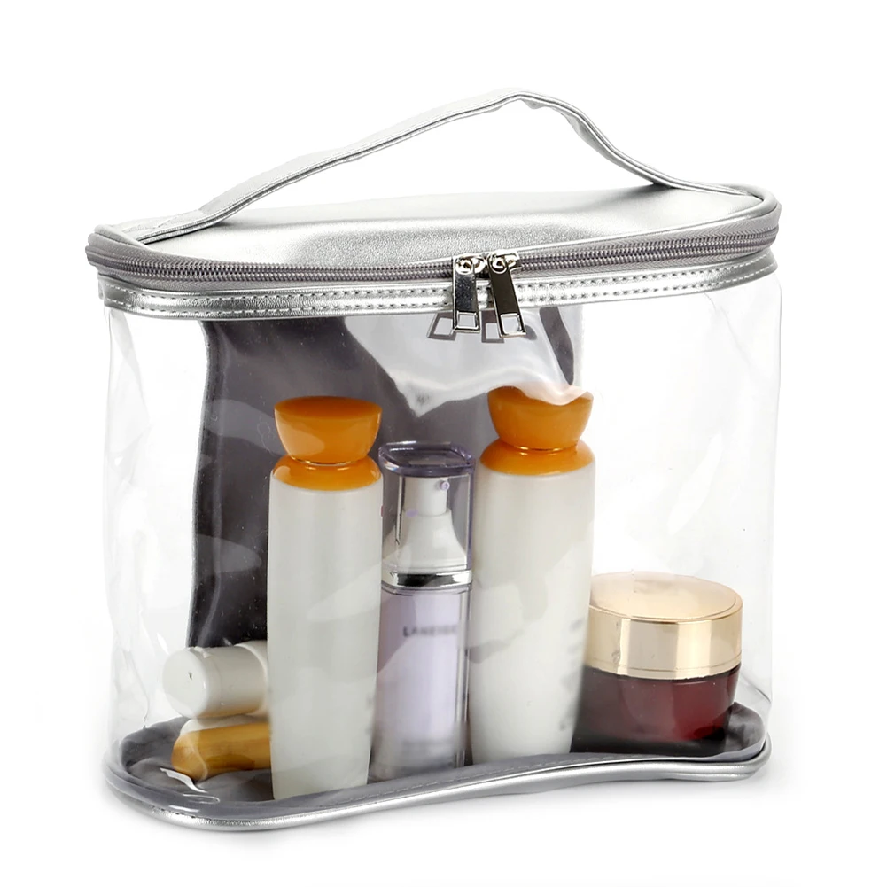 

Portable Toiletry Case Makeup Bag Set Carrying Transparent PVC Pouch Handbag Storage Organizer For Travel Women Cosmetic Bag