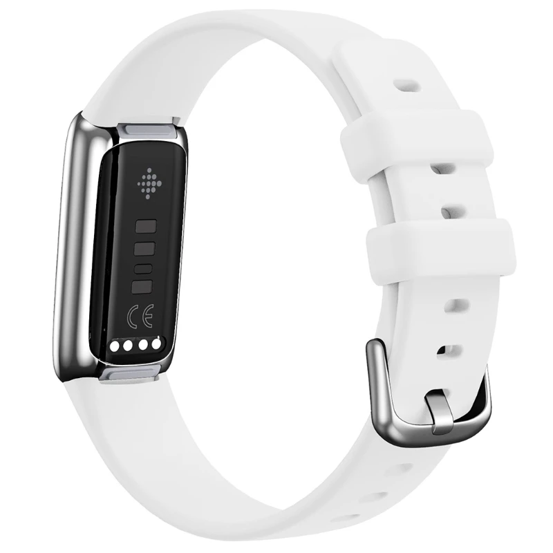 Силиконовый ремешок для Fitbit Luxe мягкий сменный модный однотонный спортивный