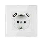 2020 Новый USB настенная розетка Бесплатная доставка двойной USB Порты и разъёмы 5V 2A Usb белого цвета акриловая нашивка рамка высокого качества usb выход FDW-03