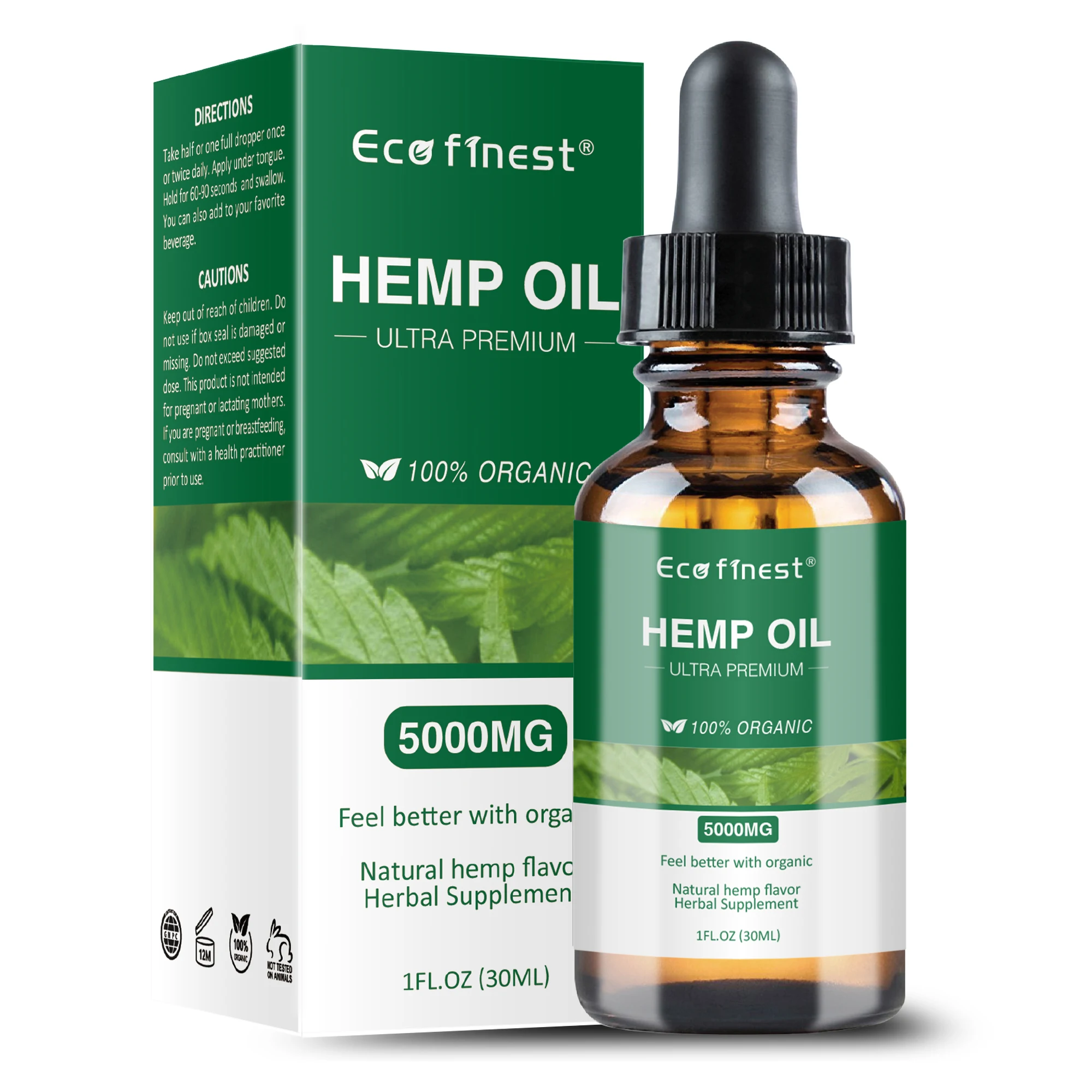 Эко лучших конопляного масла 1000/5000 мг боли для снятия тревоги сна настроение