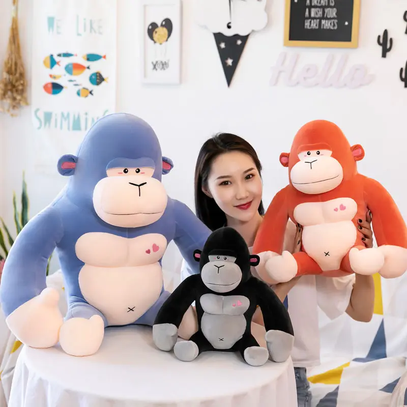 Плюшевая игрушка Орангутана 55 см - Креативный милый регдолл настоящего Шимпанзе симуляции Гориллы.