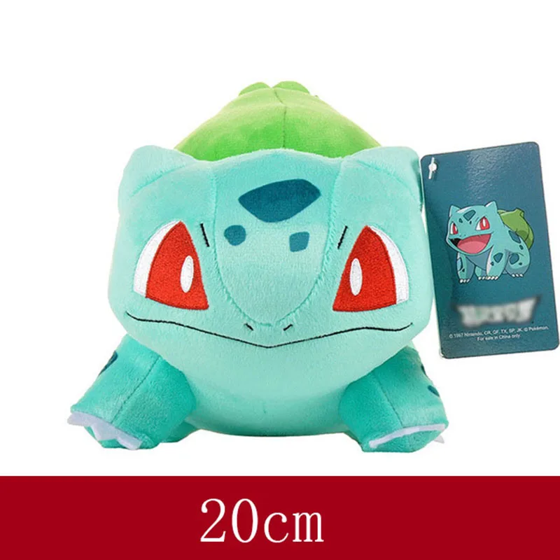 

Pokemoned plush doll Pikachued stuffed toys For Children Charmander Squirtle Bulbasaur Jigglypuff Eevee Snorlax Lapras kids gift