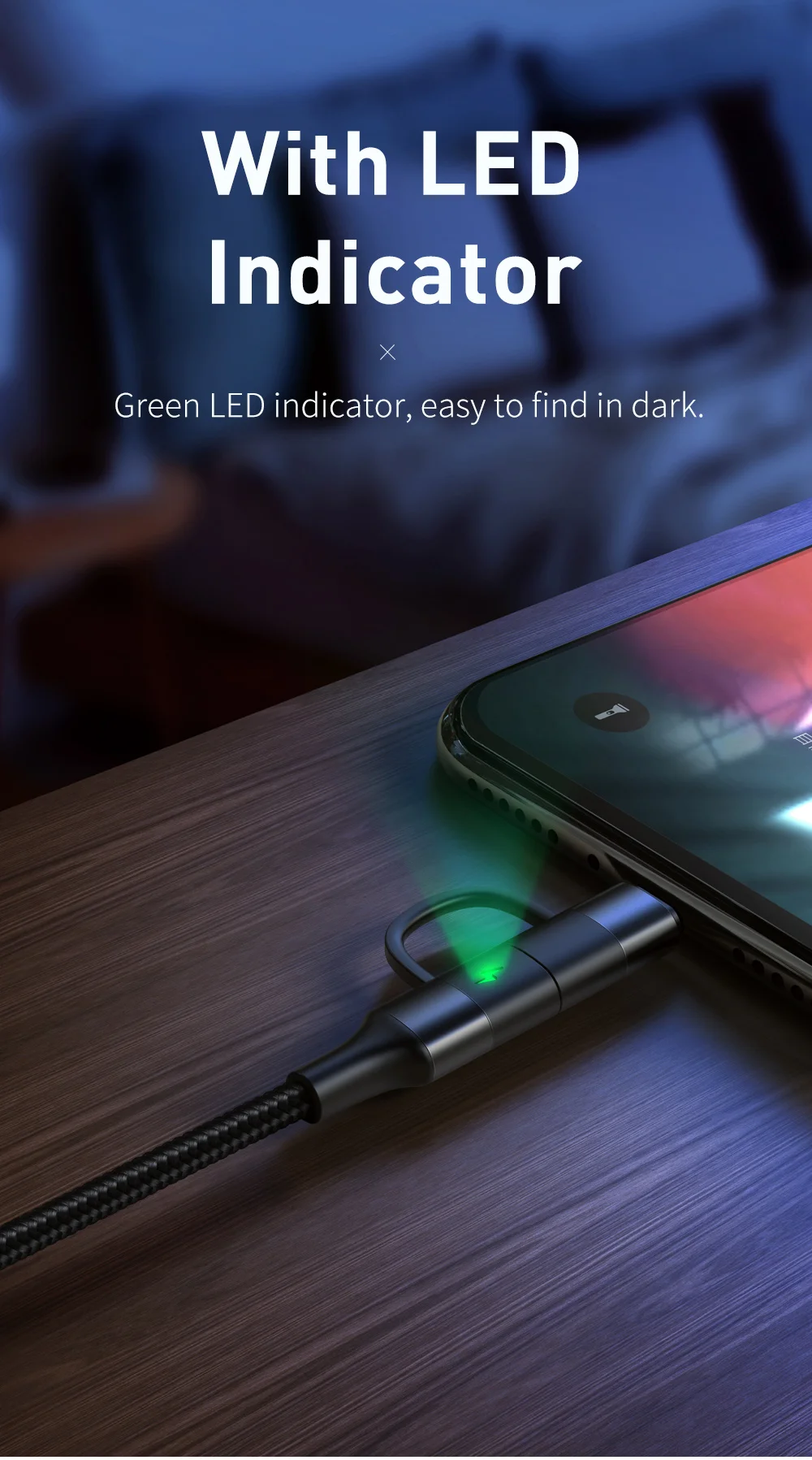 Mcdodo 60 Вт usb type C кабель для USB-C PD Быстрая зарядка для IPhone Xs Max XR X IPad Pro Macbook huawei samsung 2 в 1 шнур зарядного устройства