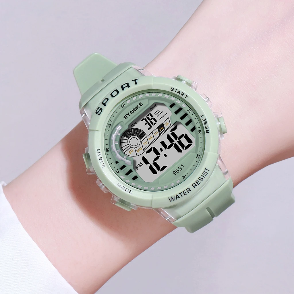 

SYNOKE 2 PCS Children's watch 50M Waterproof Sports Watch Kids Digital Wristwatches Luminous LED Electronic Clock Reloj Montre