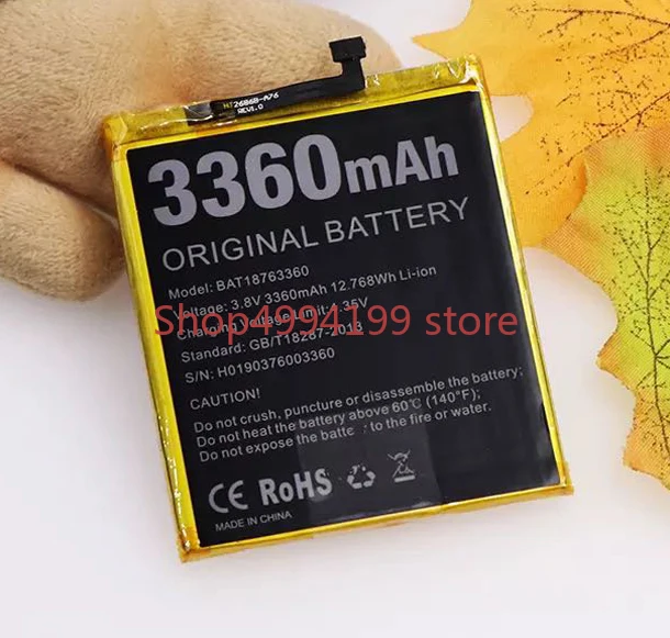 

Doogee Y7 Battery Replacement High Quality Large Capacity 3360mah BAT18763360 Back Up Bateria For Doogee N10 Smart Phone