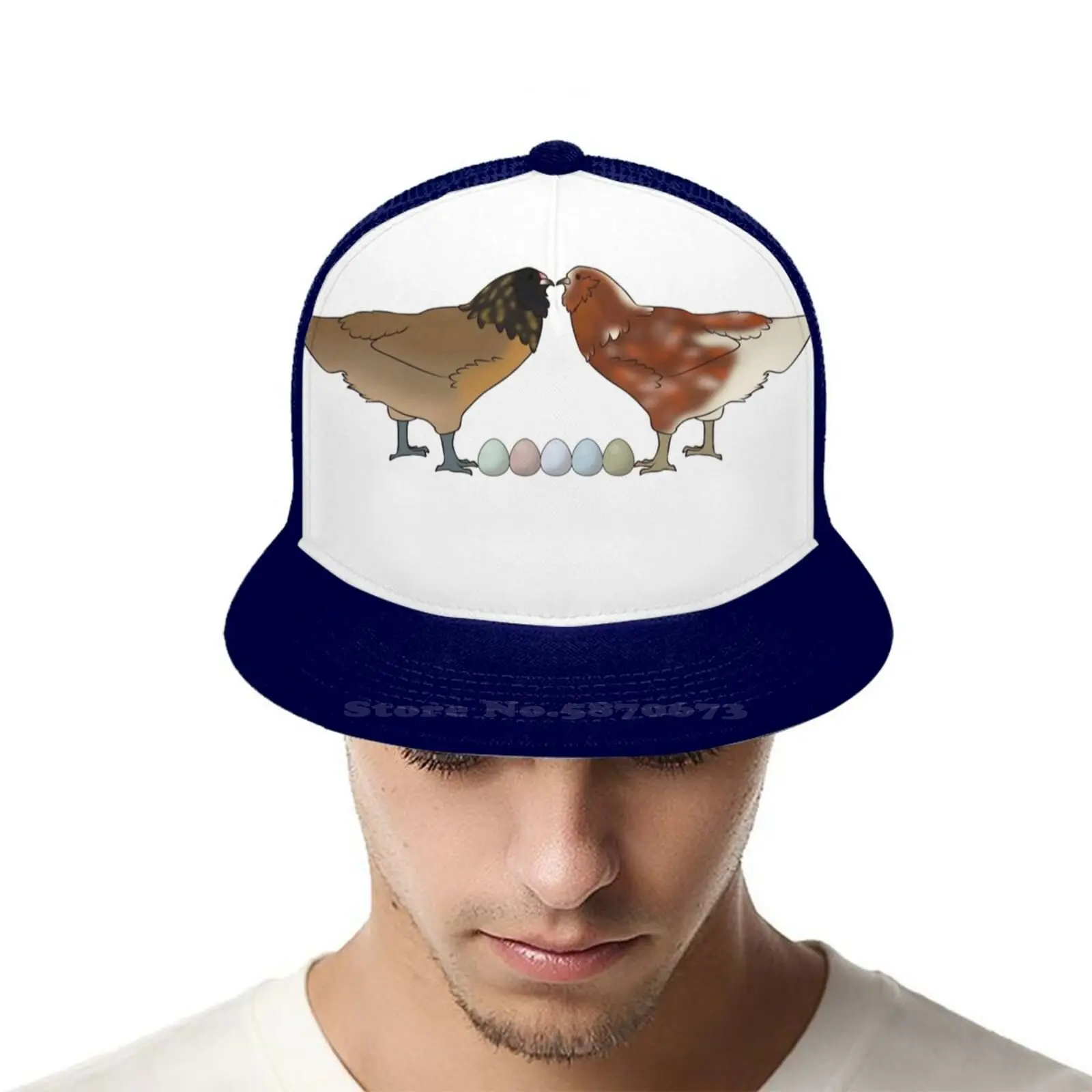 Пасхальные яйца и радужные черные серые темно-синие армейская модная шапка