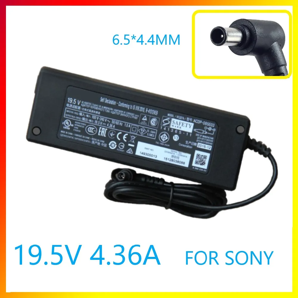 Новинка 100% адаптер питания для телевизора Sony ACDP 085E03 19 5 V 4.36A 85W 6 5*4 4 MM|Адаптеры