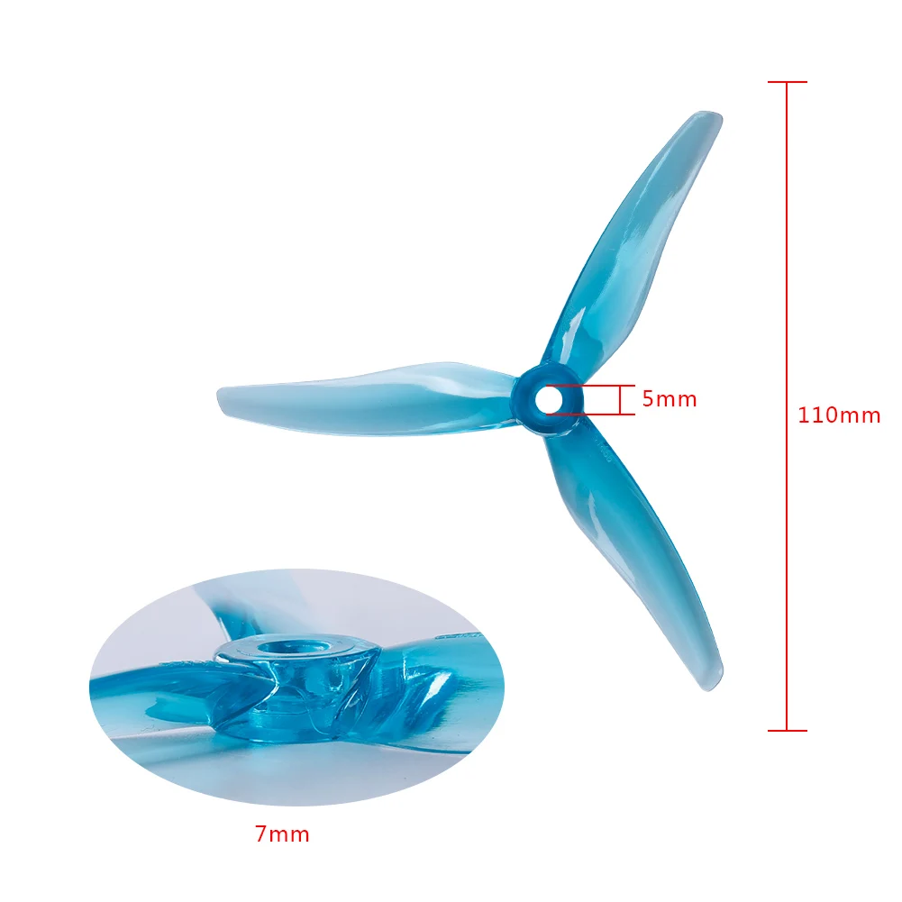 gemfan hurricane mck 51466 51x3 лопасти pc propeller для rc fpv racing freestyle 5 дю