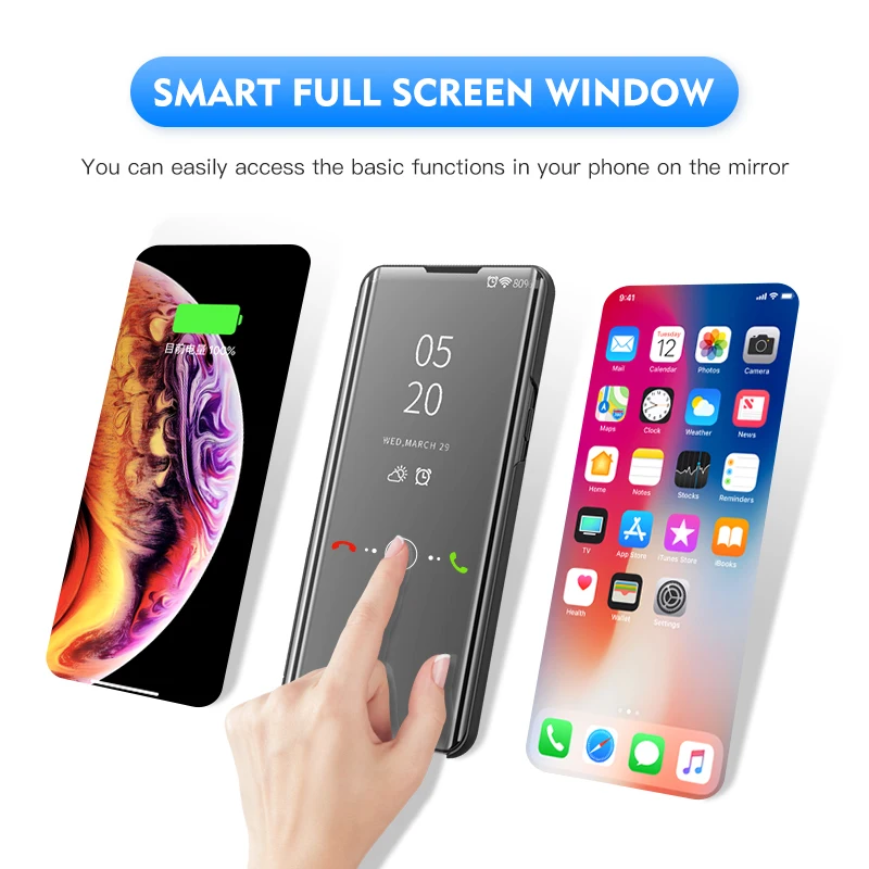 FORUBEST прозрачный откидной Чехол Для Телефона iPhone 6 6S 7 8 Plus роскошные зеркальные