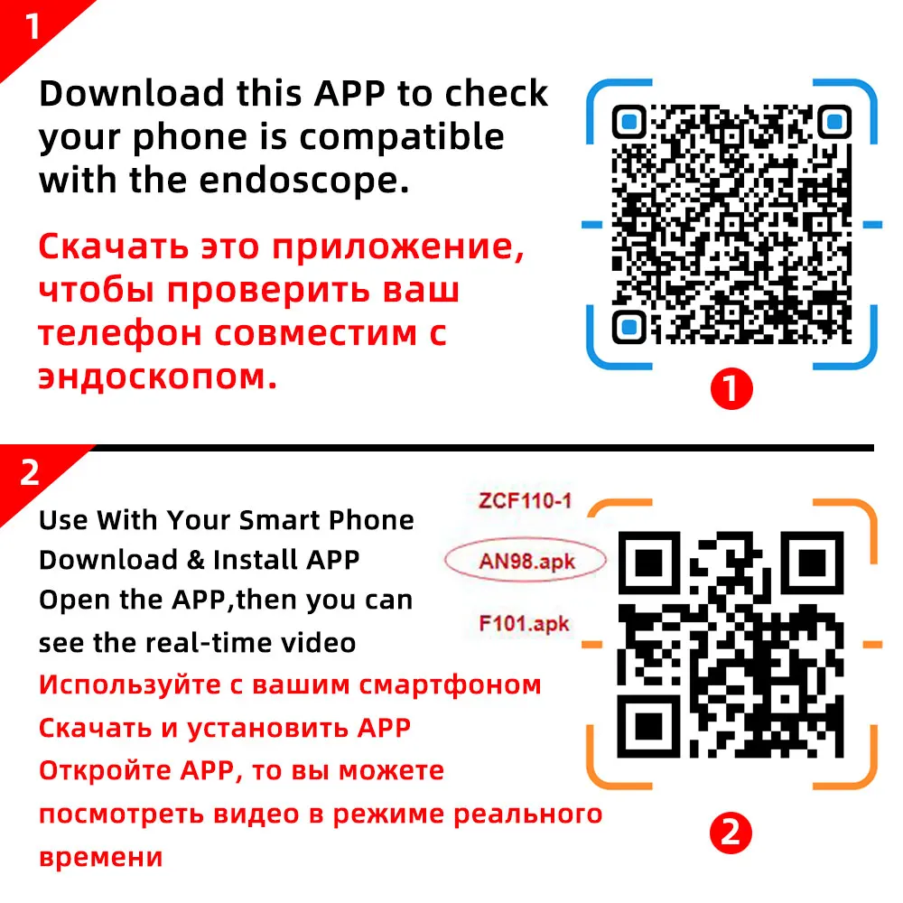 Эндоскопическая камера с гибким кабелем 7 мм 5 дюйма IP67 6 светодиодов|Камеры