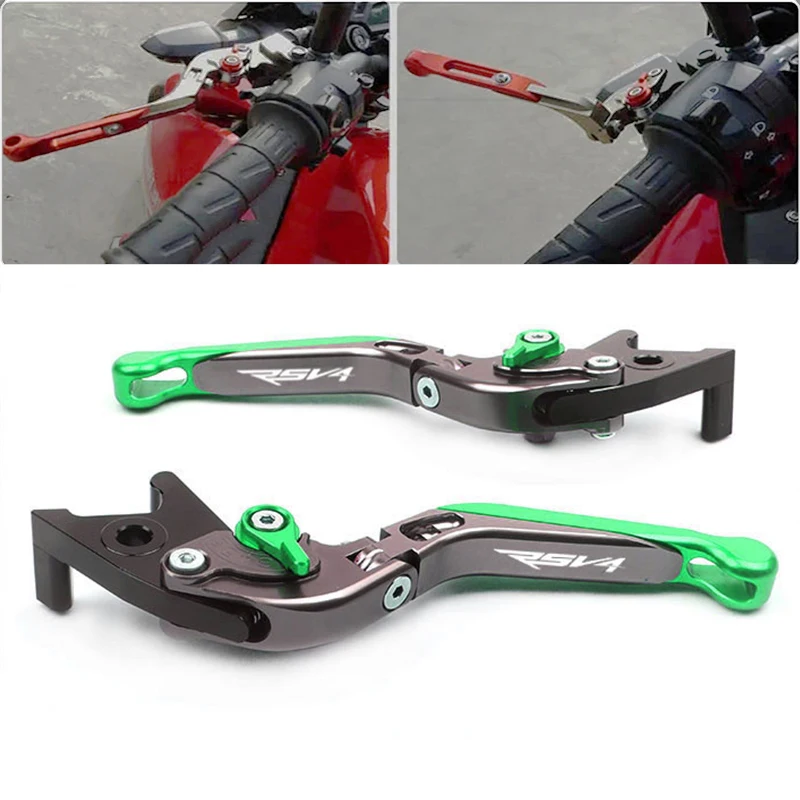 

For Aprilia RSV4 FACTORY RSV4-R RSV4RR 09-17 TUONO V4 1100RR/Factory 2017 Motorcycle Folding Extendable Brake Clutch Levers