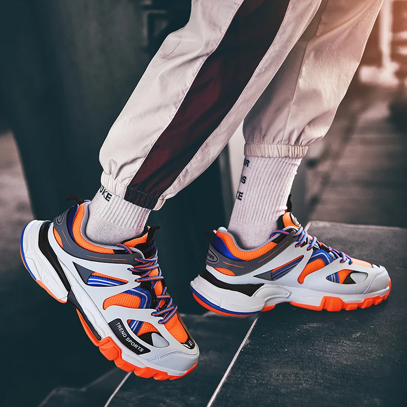 

Running Shoes for Men Mesh Athletic Sneakers Sports Shoes Jogging Dad Platform Ultralight Footwear Height Increasing Sneakers