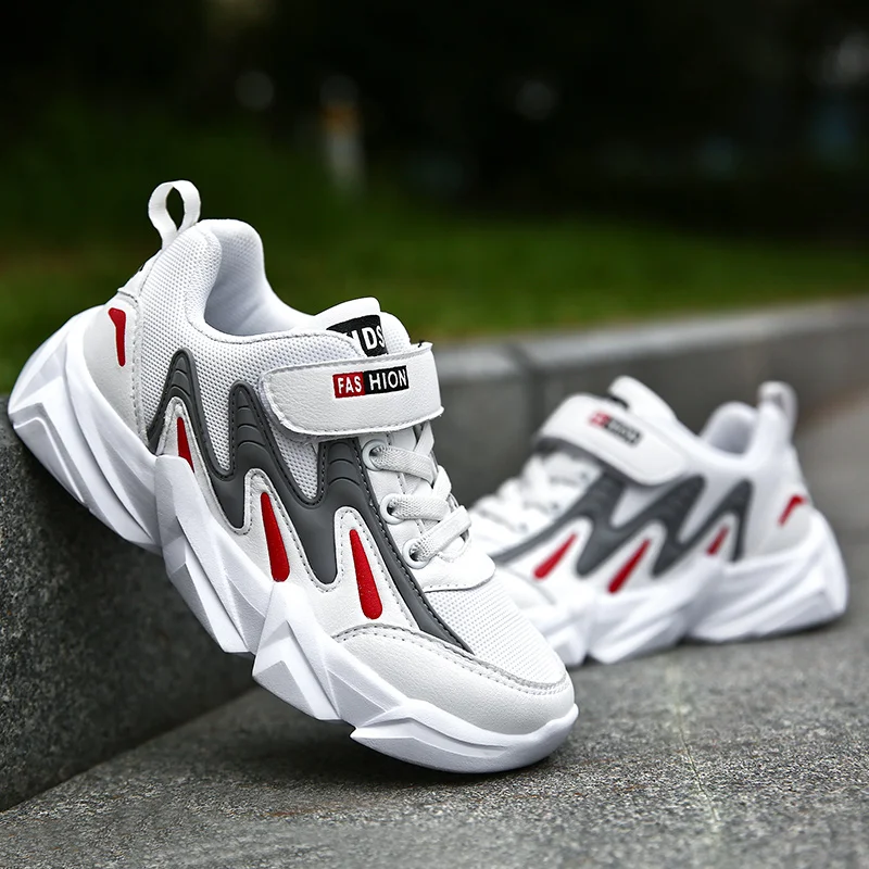 

New Arrival Casual Children Boys School Shoes Breathable Casual Young Boy Sneakers Black Kids Boy Walking Sneakers Size 28-39