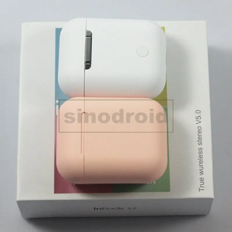 Macaron inPods 12 TWS Bluetooth 5,0 беспроводные стерео бас наушники Близнецы спортивные наушники яркие цвета inPods12 для iPhone