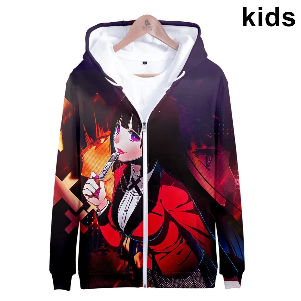 2 To 14 Years Kids Hoodies Anime Kakegurui 3d Print Hoodies Sweatshirt...
