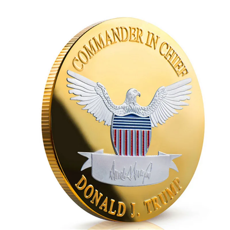 Лидер продаж 2020 года 1 шт. Дональд J Трамп о KEEP AMERICA GREAT! Защита от монет 40 мм золото