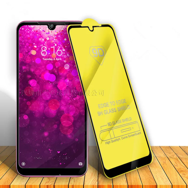 

9D Protective Glass For Xiaomi Redmi Y3 7 8A Note 8 8T Tempered Screen Protector Glass For Redmi 7A Film Case with package