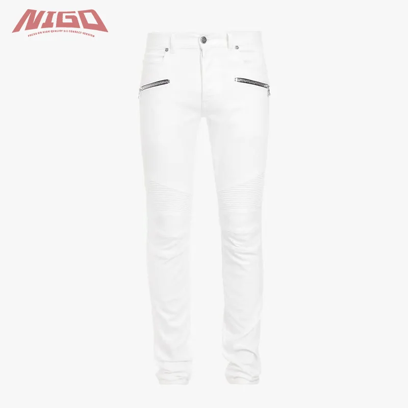 

Белые джинсовые брюки NIGO BM 21ss # nigo12345